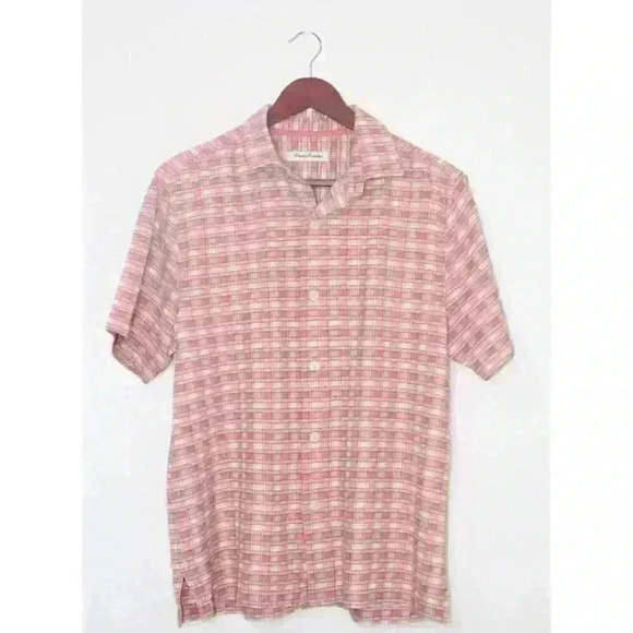 Tommy Bahama Other - Tommy Bahama Men's 100 % Silk Casual Relaxed Fit Sporty Short Sleeve Shirt Sz M